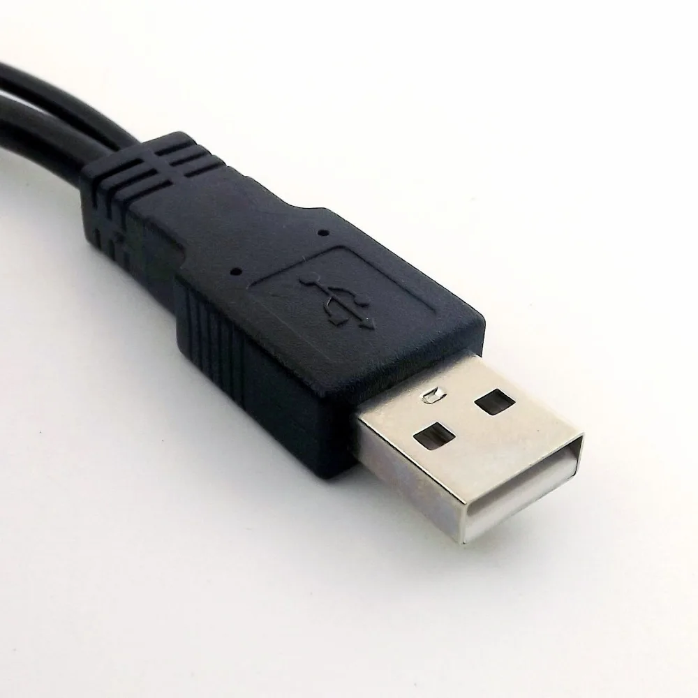 1x USB 2,0 A папа-двойной USB 2,0 A штекер для передачи данных и зарядки Y сплиттер папа-папа удлинитель соединительный кабель 15+ 65 см