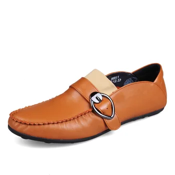 

28-65 Genuine Leather Men Shoes Casual Breathable Soft Men Loafers Shoes Men High Quality