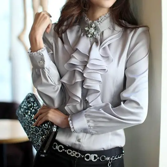 High collar blouse pattern free shipping High collar blouse pattern free shipping