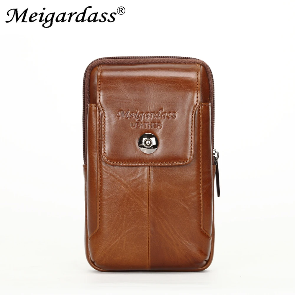 Bolsa em Couro Pacote de Viagem da Cintura Bloco de Fanny Malote do Telefone Bolsa de Moedas de Couro Nova Genuíno Belt Bolsa Polegada Bolsas Masculino Case Cintura Packs 5.5-6.3