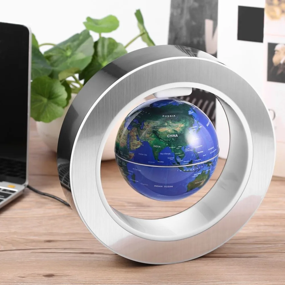 

ACEHE LED World Globe Magnetic Floating globe Geography Levitating Rotating Night Lamp World map school office supply Home decor