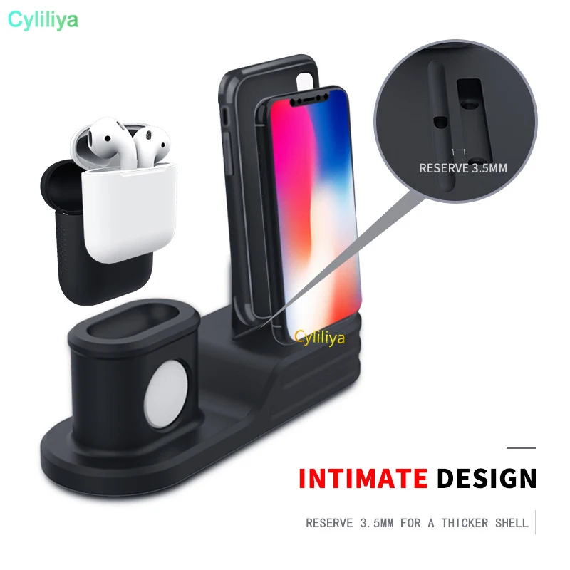 Flash Deal 100pcs3 in 1 MultiFunction Charger Station Silicone shell for iphone airpods and iphone iwatch fit for magnetic wireless charger 14 Flash Deal 100pcs3 in 1 MultiFunction Charger Station Silicone shell for iphone airpods and iphone iwatch fit for magnetic wireless charger 14