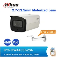 Dahua IPC-HFW4433F-ZSA 4MP IP Camera Motorized Varifocal Lens 60M IR Starlight PoE Network Camera built in Mic with Free Bracket