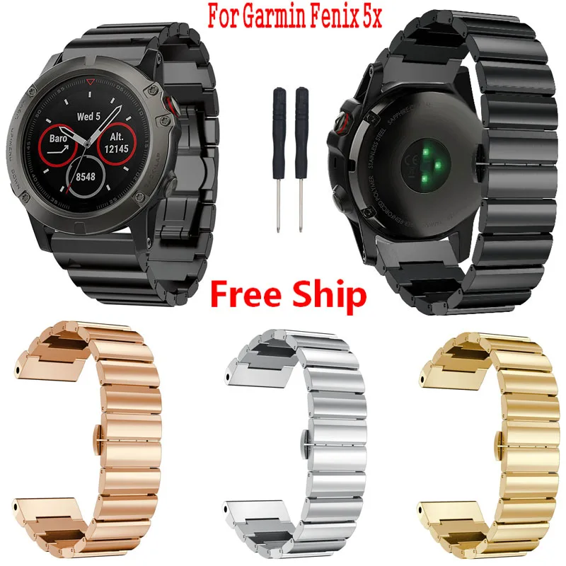 fenix 5x strap size