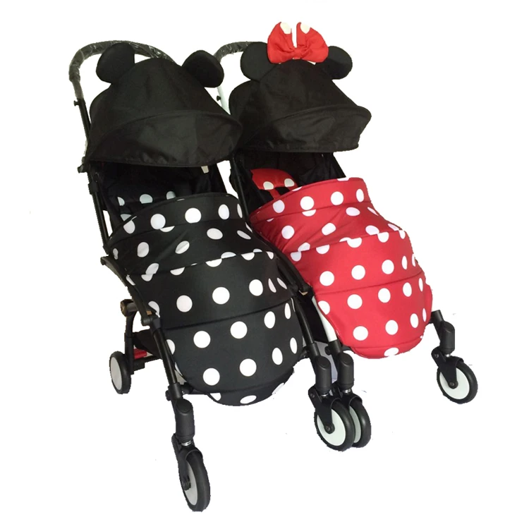 Micky Minnie Chanceliere Jambe Couverture Pour Poussette Bebe Yoya Poussette Bande Dessinee Conception Mountain Buggy Nano Bebe Trone Aliexpress
