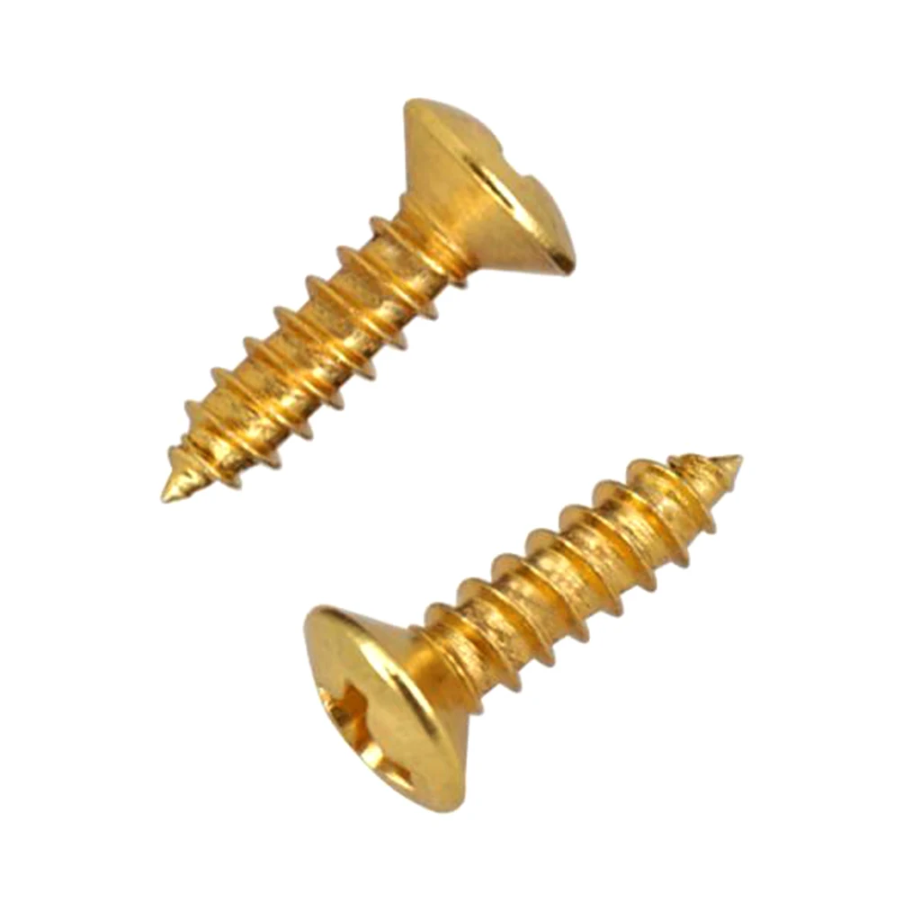 50PCS Pickguard Scratch Plate Mounting Screws for Electric Guitar/ Bass Parts Accessories