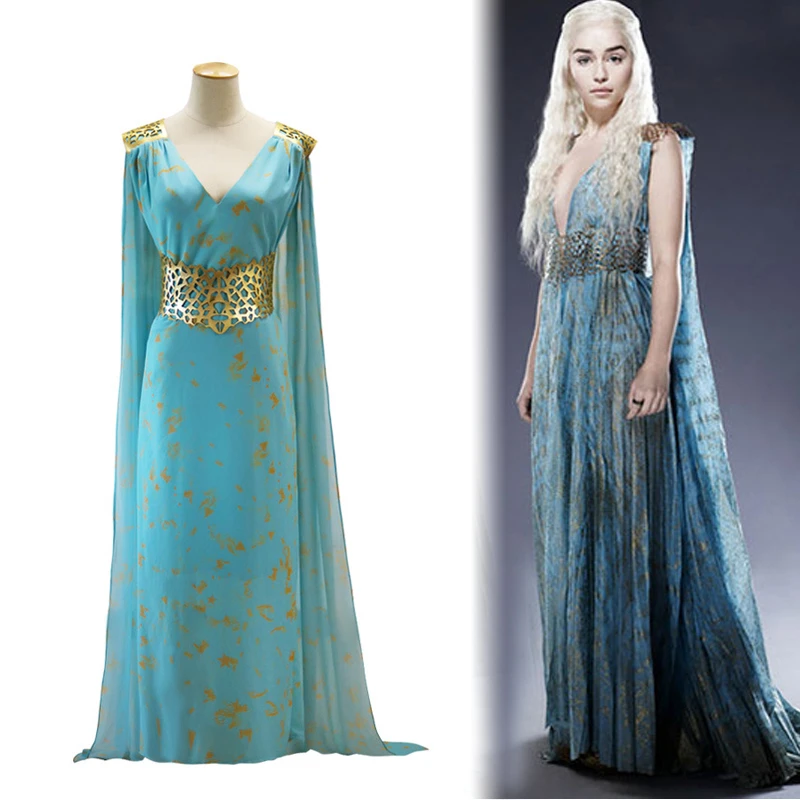 Halloween Juego de tronos Daenerys Targaryen qarth vestido partido Cosplay  traje|game of|game of thronesgame of thrones daenerys - AliExpress