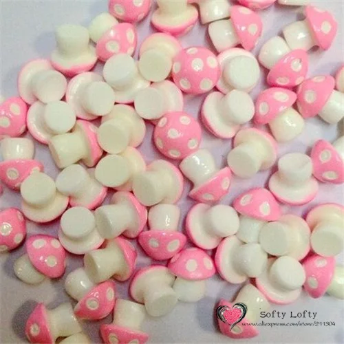 Colorful Mushrooms Pvc Mini Figures 6pcs - 6