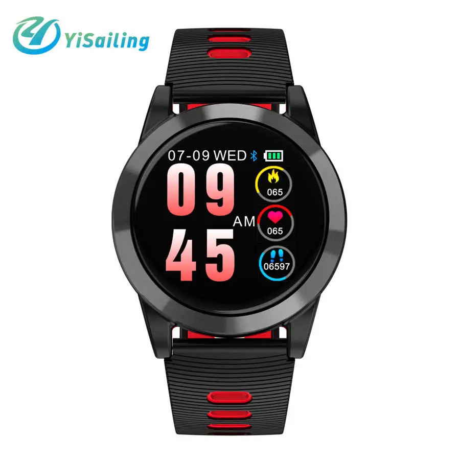 

Bluetooth Smart Watch R15 circular Smartwatch Sport Activity Tracker Monitoring Calories Pedometer Stopwatch Metal watch band