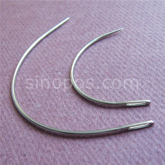 Upholstery hand sewing buttoning mattress curved needle repair