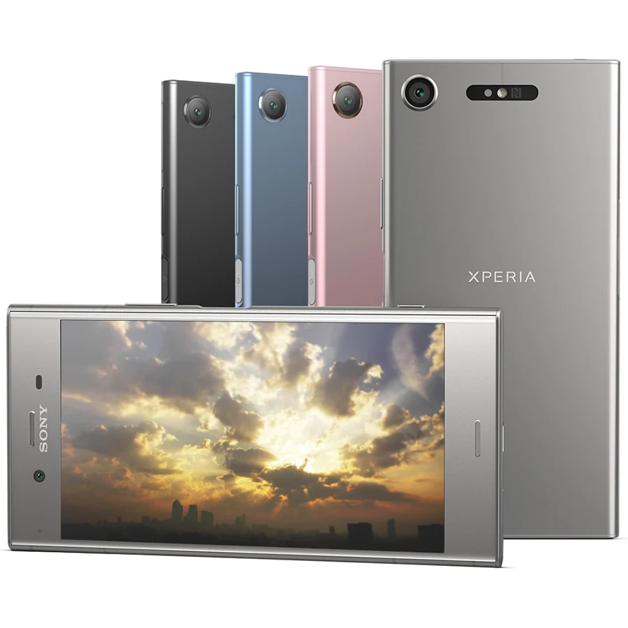 Разблокированный мобильный телефон sony Xperia XZ1 G8341, 4 Гб ОЗУ, 64 Гб ПЗУ, 5,2 дюймов, четыре ядра, 19MP, 2700 мАч, одна Sim, Android LTE