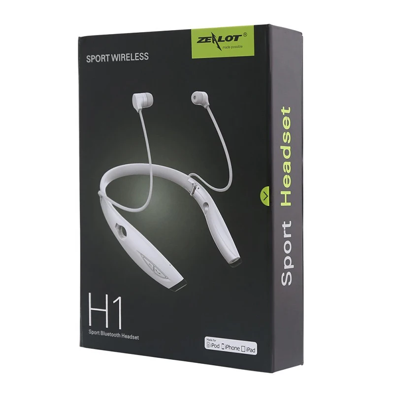 ZEALOT H1 стереонаушники с защитой от пота Bluetooth наушники шейным ремешком