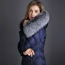 2016 new hot winter Thicken Warm woman Down jacket Coat Parkas Outerwear Hooded fox long plus size 3XXXL luxurious Slim