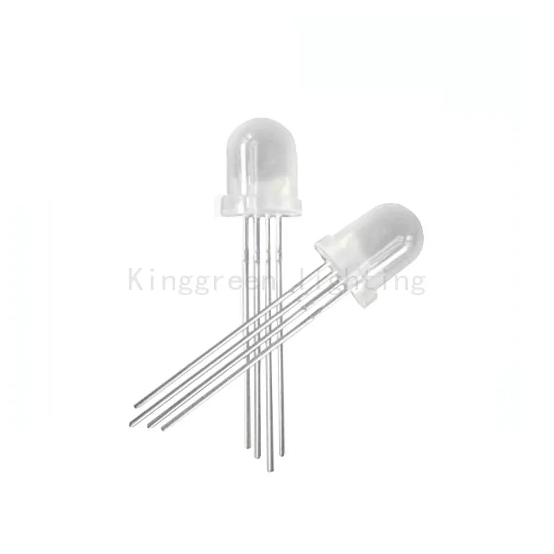 1000X 5mm RGB round lamp leds diodes white diffused RGB dip led
