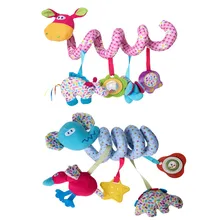 Baby Bed Bells Soft Toys Rattle Music Box Animal Handbells Developmental Toy