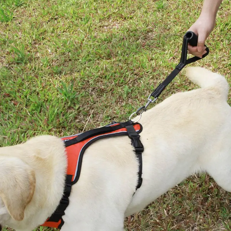 

Outdoor Dogs Harnesses Short Dog Leash With Comfortable Padded Handle Reflective Leashes For Pupply Training Walking Supplies