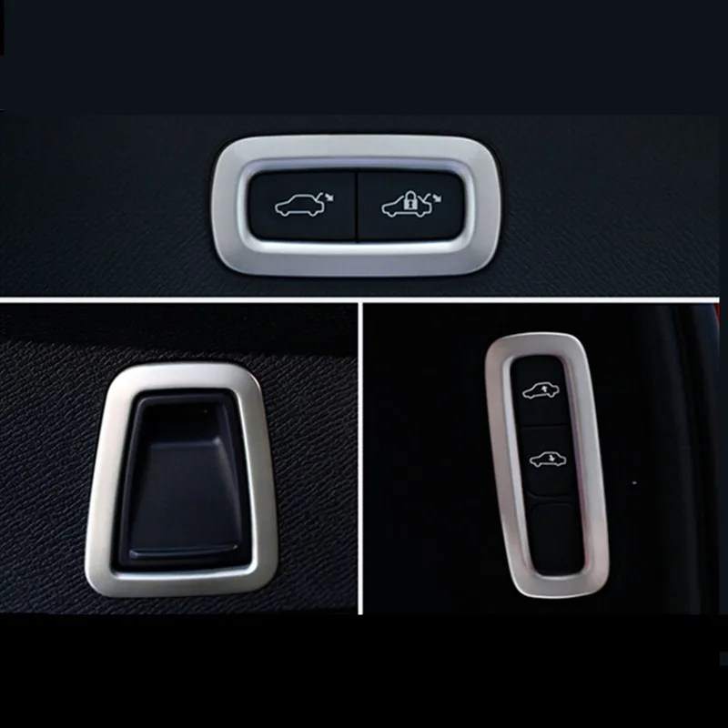 Buy Car styling Tail Trunk buttons decorative frame