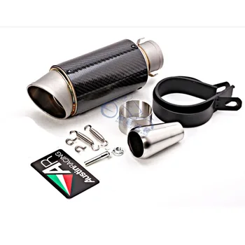 

Universal 51mm motorcycle modified exhaust pipe AR carbon fiber exhaust large displacement escape moto