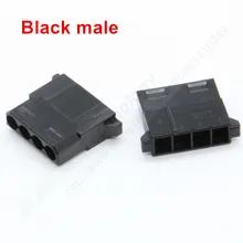 10 шт./лот 5,08 мм Черный Белый IDE HDD разъем питания KF50800-4 P KF50801-4R Женский Мужской для ПК/компьютера Видеокарта PCI-E