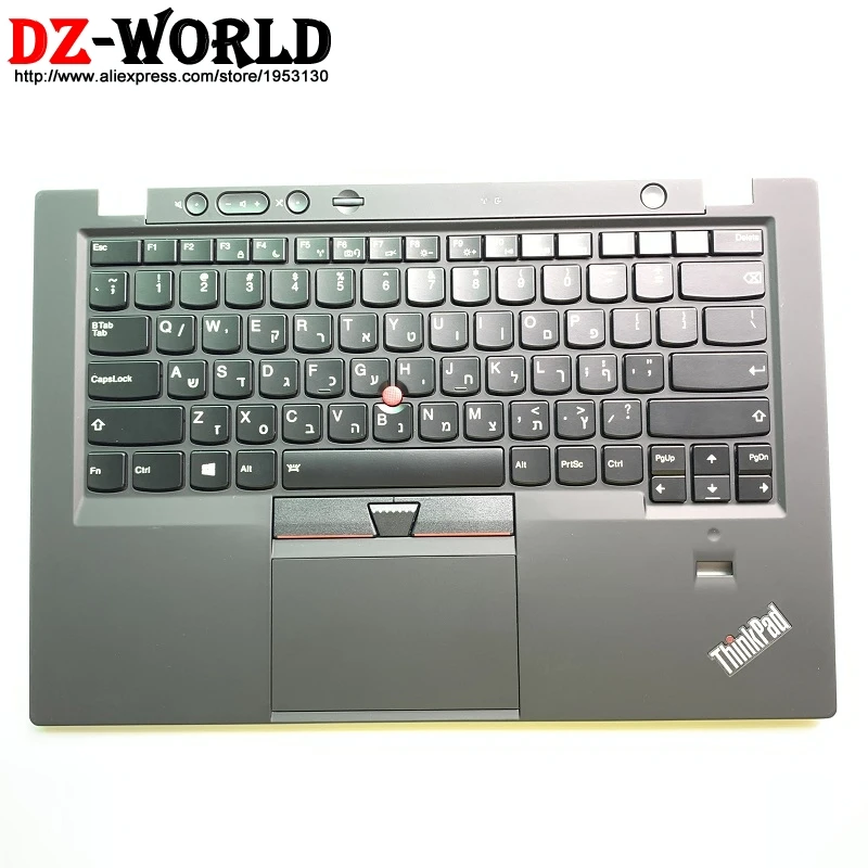 

New/Orig Hebrew Backlit Keyboard for Thinkpad X1 Carbon Gen 1st 34XX Backlight Teclado with Palmrest Touchpad 00HT052 04Y2967