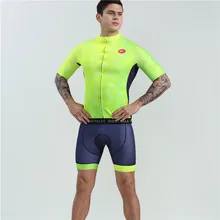 BOESTALK new men cycling jersey set short sleeve fluorescent color uniforme Cycling Equipment UCI triathlon suit roupa ciclismo