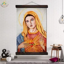 Лучший! Пресвятое Сердце Марии Современный Wall Art Печать Поп-Арт Картина И Плакат Подставил Подвесной