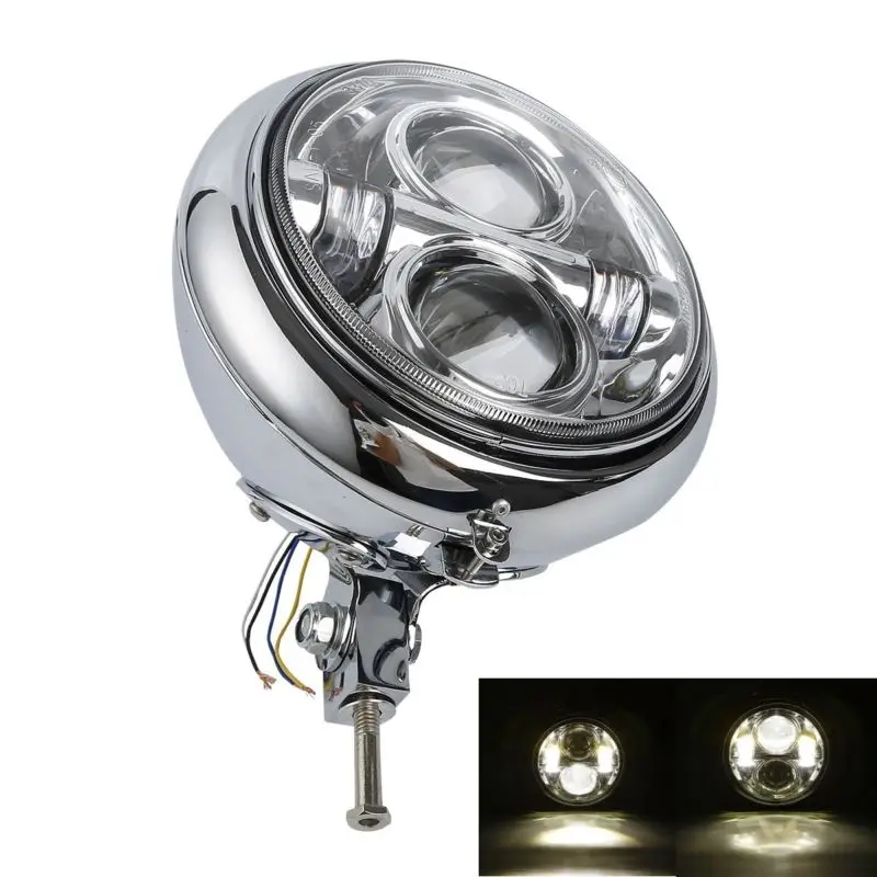 

7" LED Headlamp Housing Bulb Bucket Assembly For Harley Heritage Softail Fatboy FLST FXST FLSTF 86-11