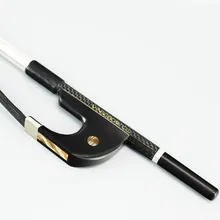 200BGB 4/4 размеры тканые углеродного волокно бас Лук Ebony Лягушка и винт Никель Серебро установлены натурального конского волоса бас запчасти