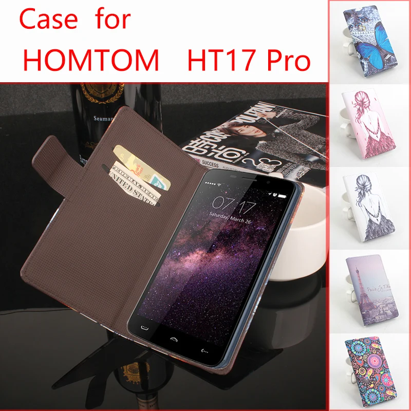 

For HOMTOM HT17 Pro Phone Cases Folio Flip Premium Pattern PU Leather Wallet Case with Cash and Card Slots