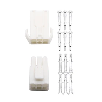 

20 sets 6P(2*3) 6 Way/pins Small Tamiya connector Set Kits mini Tamiya set EL 4.5MM male Female socket plug