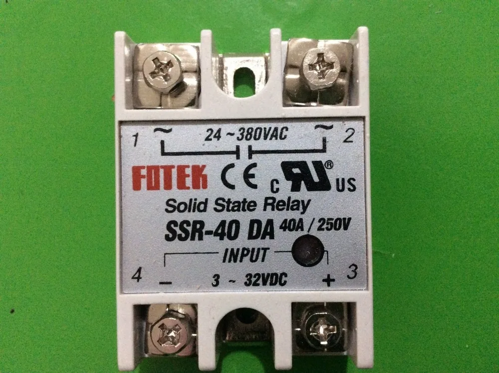 

40 A SSR DA SOLID STATE RELAY 3-32V DC - 24-380V AC for Temperature Controller