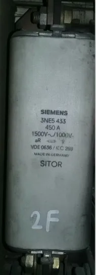 Предохранители: 3NE5627 0C 250A 1500 V aR/3NE5633 450A/3NE5643 600A V/3NE5643 V|Перемычки| |