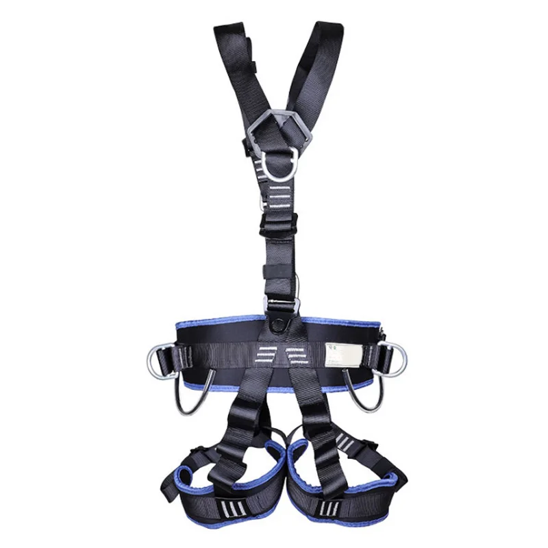 Full Body Climbing Harness Belt Adjustable Harness Security Seat Belt Mountaineering Rescue Protect