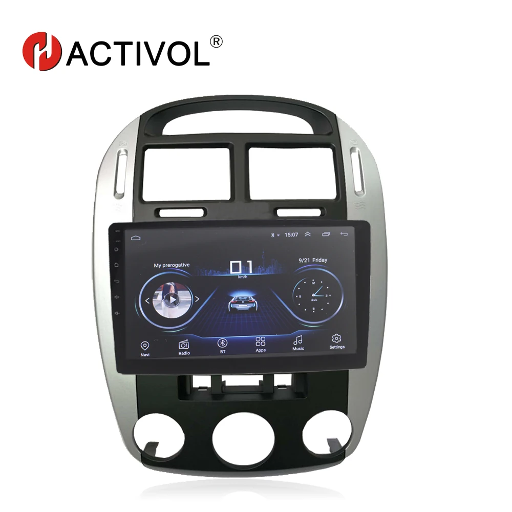 HACTIVOL 9 1024*600 Quadcore android 8.1 car radio gps navi for KIA Cerato 2003-2012 car DVD player with 1G RAM 16G ROM
