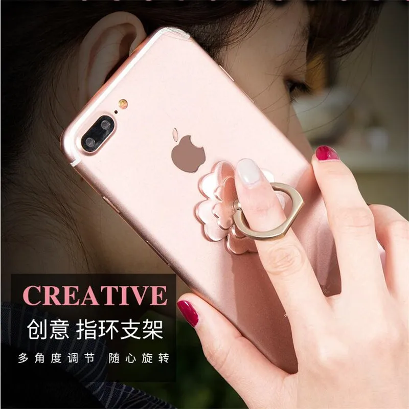 Finger Ring Mobile Phone Smartphone Stand Holder For iPhone X 8 7plus Samsung cell Smart Round Phone holder Car Mount Stand