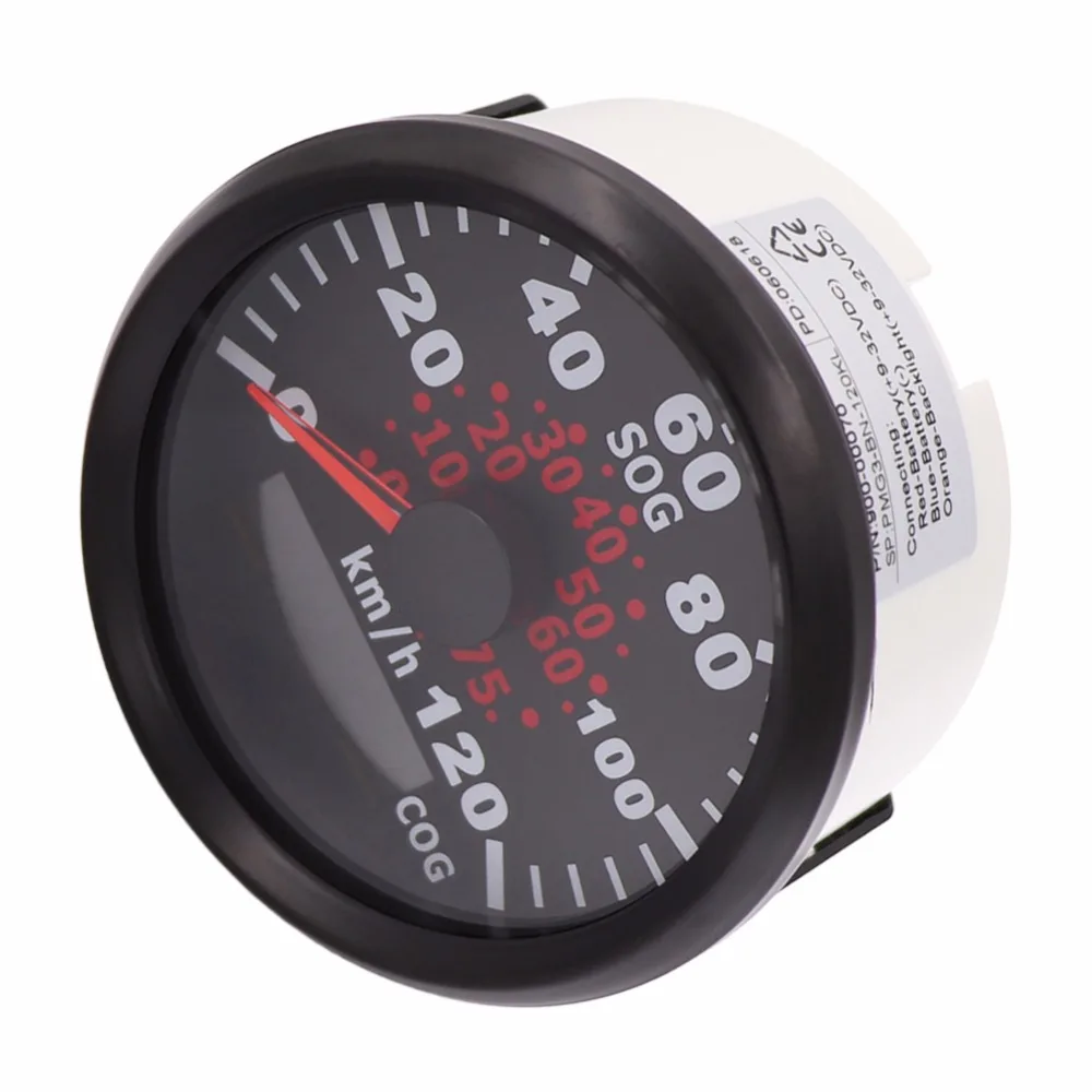 

85mm GPS Speed Gauge Digital LCD Odometer Gauge 60/120km/h Speedometer for Car Boat Motorcycle with Sensor 9~32V