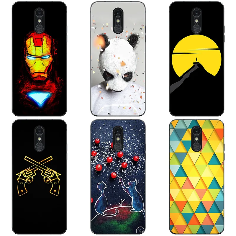 For LG Q7 Case Soft Silicone Back Cover Cases Painting Abstract TPU Coque Patterned Shell Skin |