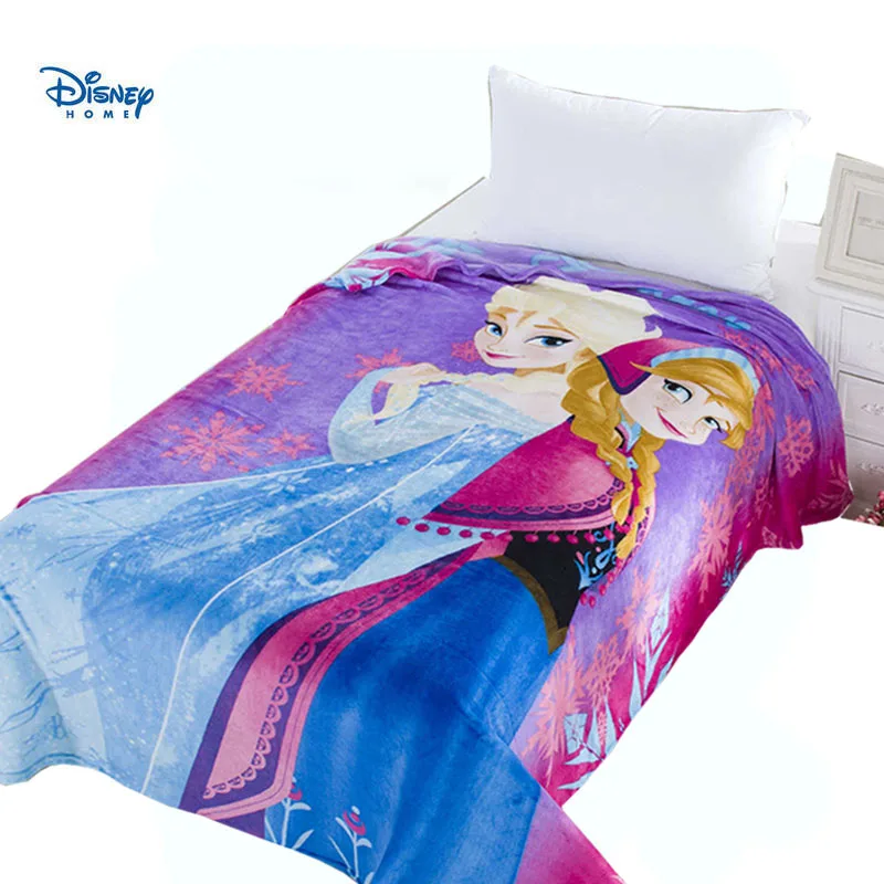 Purple Frozen Elsa And Anna Princess Blankets For Girls Kids Bedroom Summer Throw 150 200cm Children S Home Decoration 120 King Blankets Aliexpress