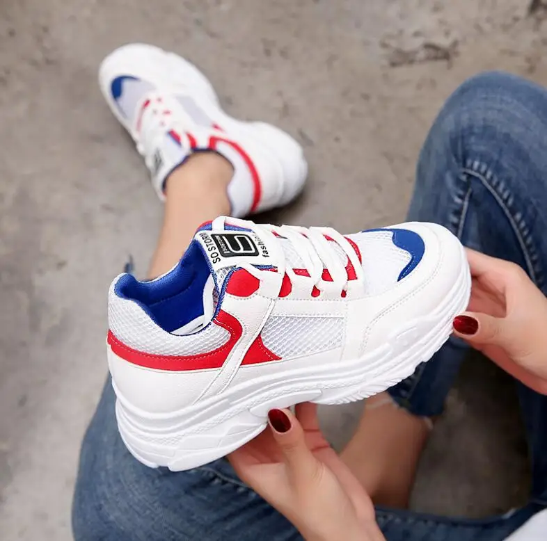 

2018 new shoes Breathable casual sneakers female Korean ulzzang Harajuku white shoes autumn women's shoes tenis masculino