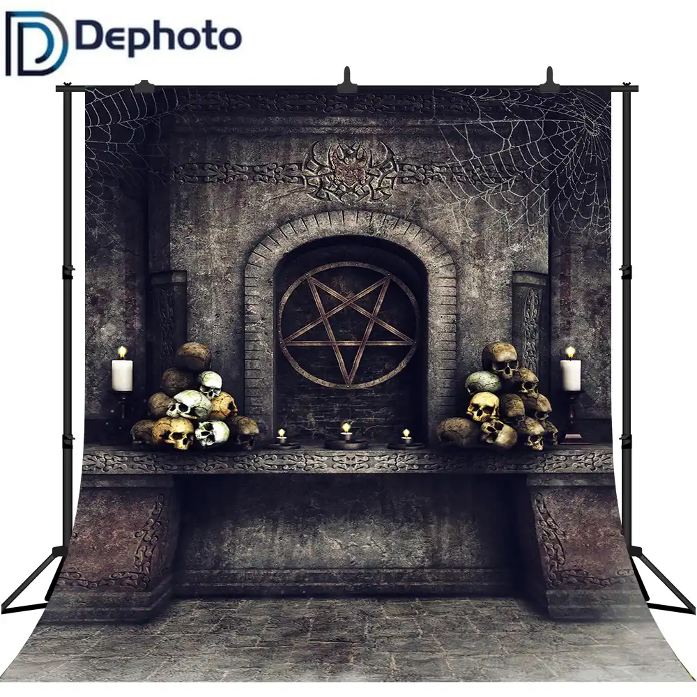 Dephoto背景ゴシック祭壇ホラー頭蓋骨骨レトロキャンドル背景ハロウィンphotoboothの小道具 Background Aliexpress Dephoto背景ゴシック祭壇ホラー頭蓋骨骨レトロキャンドル背景ハロウィンphotoboothの小道具 Background Aliexpress