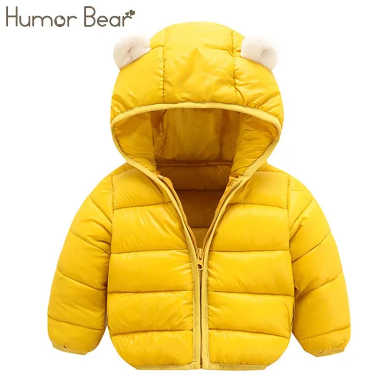

Humor Bear Outerwear Hooded Children Clothing 2018 Cotton Wild Warm Outer Wear Jackets Autumn Kids Jackets Baby Children Jacket