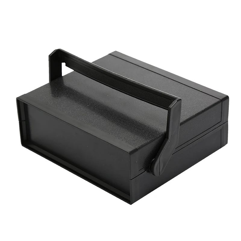 Black Plastic Electronic Enclosure Project Box Instrument Desk Case