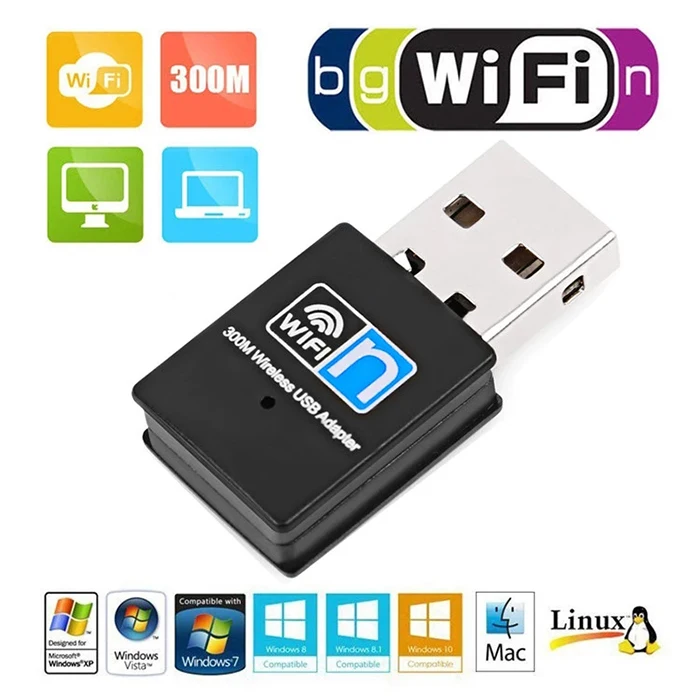 300Mbps USB Wireless LAN Adapter WIFI 802.11n/b/g WLAN Card wifi adapter