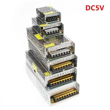 Alimentation de commutation DC5V 10W/20W/30W/50W/100W/150W AC110V 220V à DC5V adaptateur de transformateur pour bandes Led