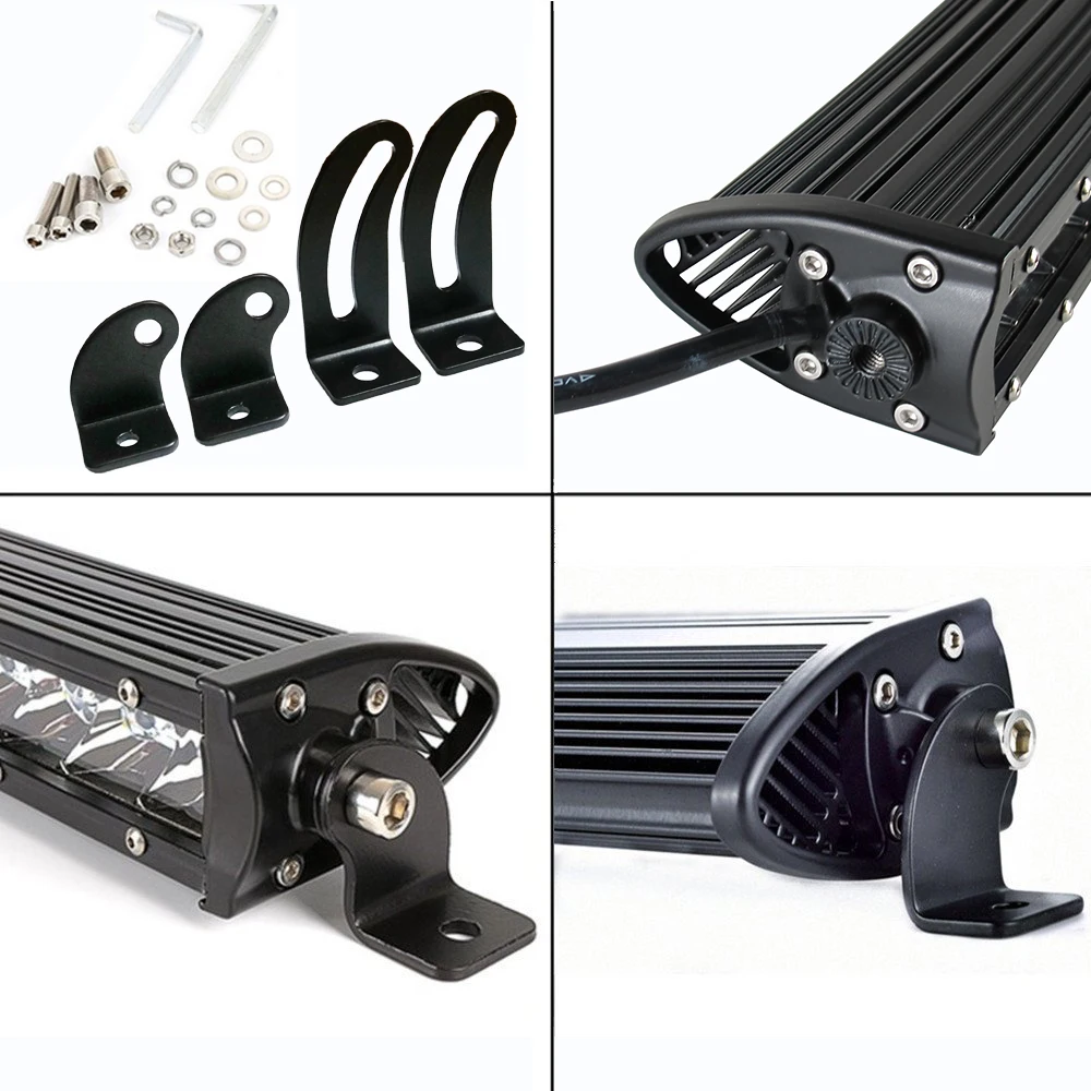 Single Row Curved Led Bar Spot Combo Work Off road Led Light Bar Offroad 4X4 Barra for Auto Car Tractor Truck Worklight 12V 24V