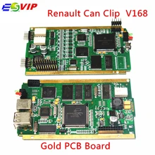 A+ Quality R–e-na-ult Can Clip V168 with Gold PCB Board CYPRESS AN2136SC + NEC Relaies OBD2 Diagnostic Scanner free shipping