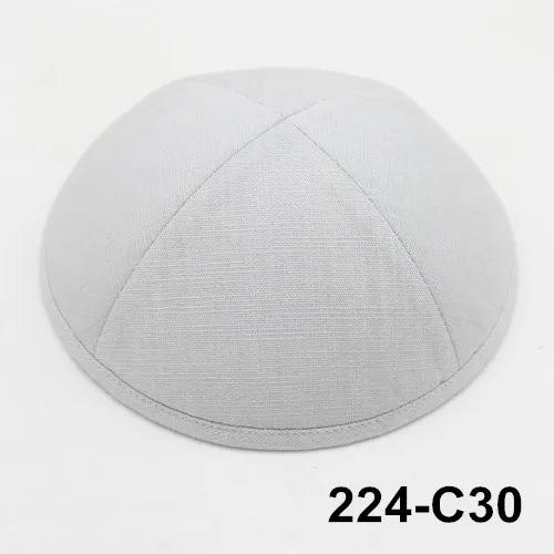 224 C30 Kippot Kippa Kippah Linen-2 Kipa19cm Skullies Yarmulke Beanies еврейская шляпа-Кепка с черепом при покупке более 5 лотов скидка be10 - Цвет: 224 C30