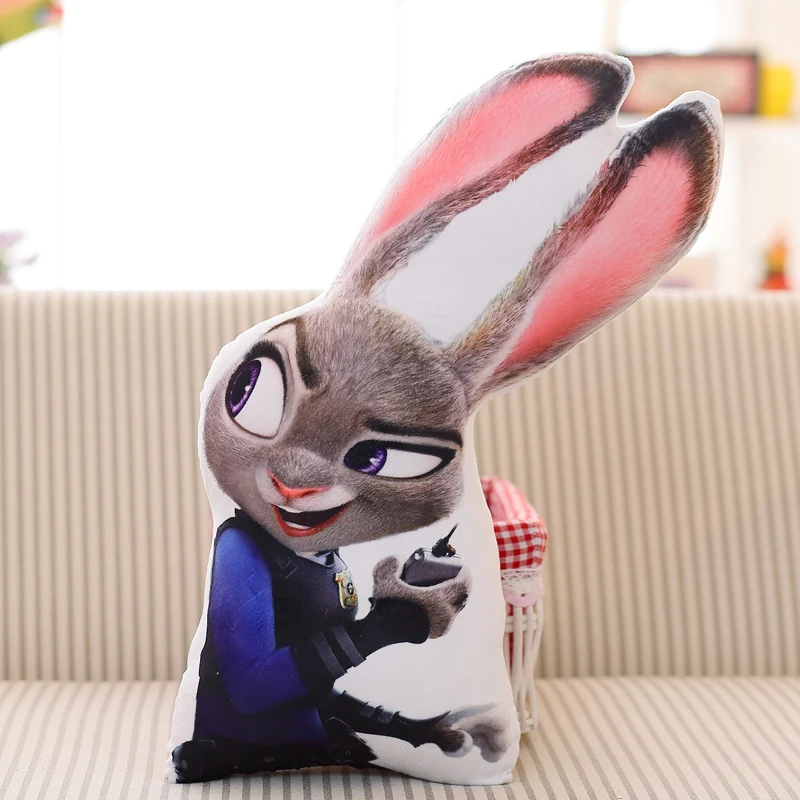 1 шт. Zootopia лиса Ник Вайлд Зайка Джуди хопс плюшевая подушка мягкая Музыкальная