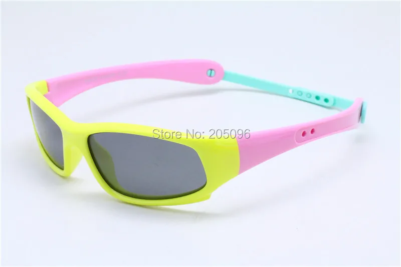 S8110P Детские поляризованные UV400 объектив momery TR90 гибкие с складной пропуск прикрепляемые очки ремешок спортивные солнцезащитные очки