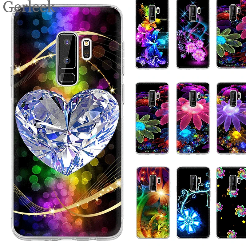 Чехол Desxz с неоновым цветком для Samsung Galaxy A3 A5 A6 A7 A8 A9 A10 A30 A40 A50 A70 защитный чехол |